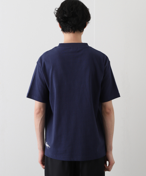 417 EDIFICE（フォーワンセブンエディフィス）の「【Labrador Retriever / ラブラドールリトリーバー】LOGO Tシャツ（Tシャツ/カットソー・メンズ・ホワイト/ネイビー/マスタード・MEDIUM/LARGE）」の12枚目の写真