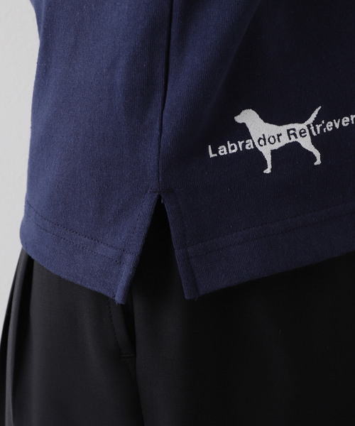417 EDIFICE（フォーワンセブンエディフィス）の「【Labrador Retriever / ラブラドールリトリーバー】LOGO Tシャツ（Tシャツ/カットソー・メンズ・ホワイト/ネイビー/マスタード・MEDIUM/LARGE）」の18枚目の写真