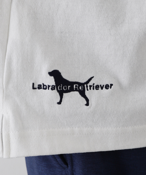 417 EDIFICE（フォーワンセブンエディフィス）の「【Labrador Retriever / ラブラドールリトリーバー】LOGO Tシャツ（Tシャツ/カットソー・メンズ・ホワイト/ネイビー/マスタード・MEDIUM/LARGE）」の22枚目の写真