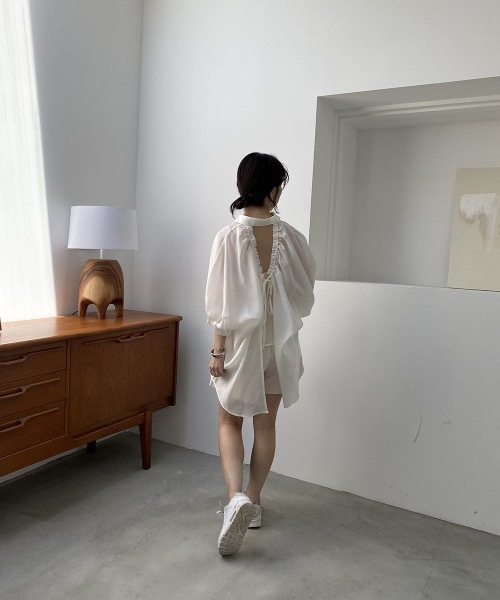 I_am（アイアム）の「front tuck short pants（その他パンツ・レディース・ブラック/ベージュ/アイボリー・FREE）」の18枚目の写真