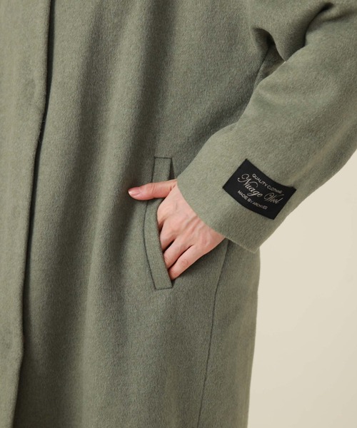 archives（アルシーヴ）の「Ｖネックコート（ノーカラーコート・レディース・グリーン/アイボリー/グレイッシュベージュ/ブラック・MEDIUM）」の21枚目の写真