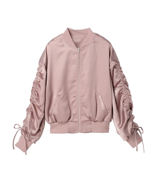 DURAS（デュラス）の「ドロストデザインブルゾン（ブルゾン・レディース・ホワイト/ブラック/ピンク・FREE）」の6枚目の写真