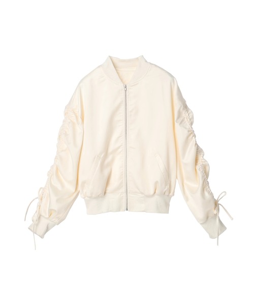 DURAS（デュラス）の「ドロストデザインブルゾン（ブルゾン・レディース・ホワイト/ブラック/ピンク・FREE）」の12枚目の写真