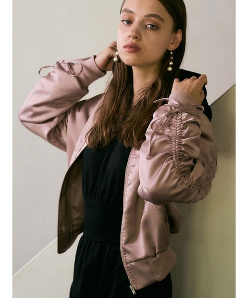 DURAS（デュラス）の「ドロストデザインブルゾン（ブルゾン・レディース・ホワイト/ブラック/ピンク・FREE）」の17枚目の写真