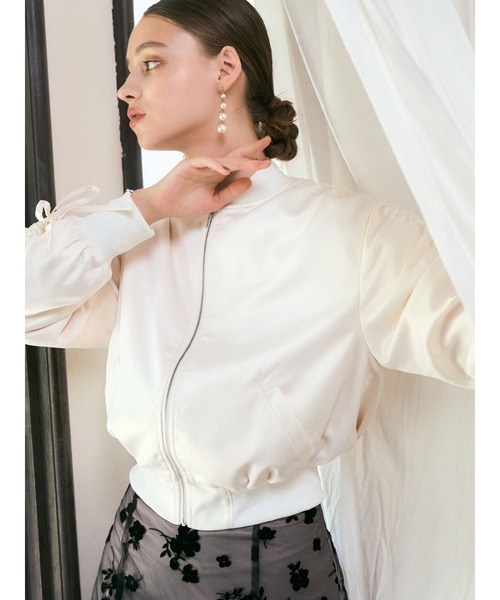 DURAS（デュラス）の「ドロストデザインブルゾン（ブルゾン・レディース・ホワイト/ブラック/ピンク・FREE）」の18枚目の写真