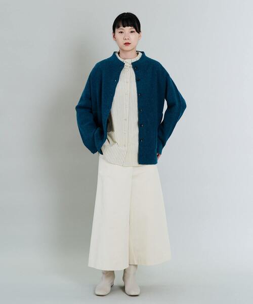 conges payes ADIEU TRISTESSE（コンジェ ペイエ アデュートリステス）の「ワイドキュロット（その他パンツ・レディース・ネイビー/オフホワイト・38）」の3枚目の写真