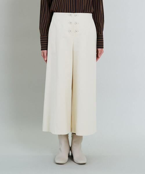 conges payes ADIEU TRISTESSE（コンジェ ペイエ アデュートリステス）の「ワイドキュロット（その他パンツ・レディース・ネイビー/オフホワイト・38）」の5枚目の写真