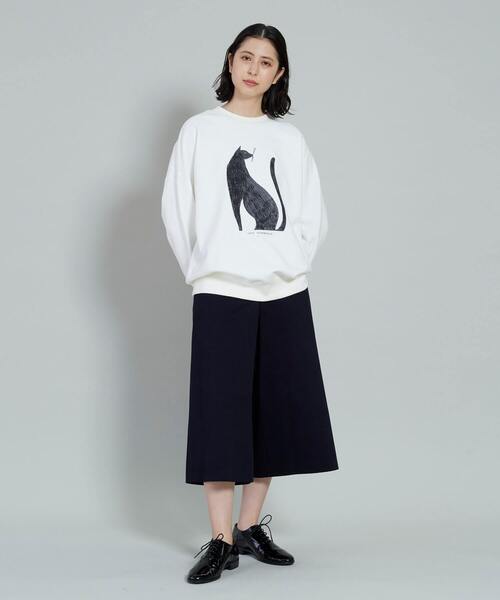 conges payes ADIEU TRISTESSE（コンジェ ペイエ アデュートリステス）の「ワイドキュロット（その他パンツ・レディース・ネイビー/オフホワイト・38）」の10枚目の写真