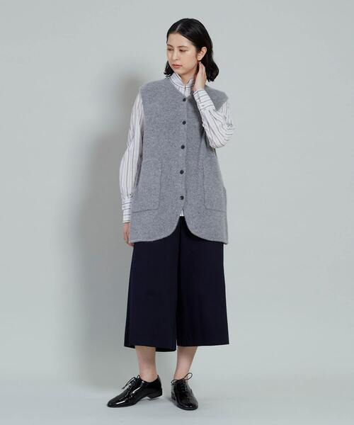 conges payes ADIEU TRISTESSE（コンジェ ペイエ アデュートリステス）の「ワイドキュロット（その他パンツ・レディース・ネイビー/オフホワイト・38）」の11枚目の写真