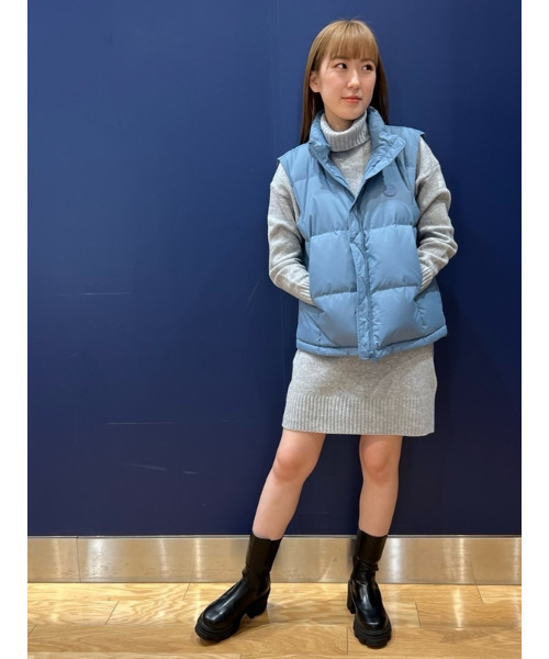 GAP（ギャップ）の「CashSoft カシミヤタッチ ミニ タートルネック ニットワンピース（ワンピース・レディース・グレー/ブラック/ベージュ/ブラウン・XS/S/M/L/XL/XXS）」の15枚目の写真