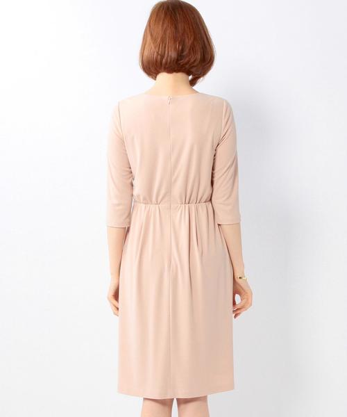 UNITED ARROWS（ユナイテッドアローズ）の「UAB TA/P フレアドレープ ワンピース※◆（ワンピース・レディース・ベージュ/ネイビー・36/38/40）」の3枚目の写真