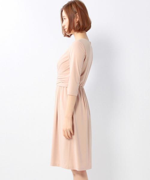 UNITED ARROWS（ユナイテッドアローズ）の「UAB TA/P フレアドレープ ワンピース※◆（ワンピース・レディース・ベージュ/ネイビー・36/38/40）」の5枚目の写真