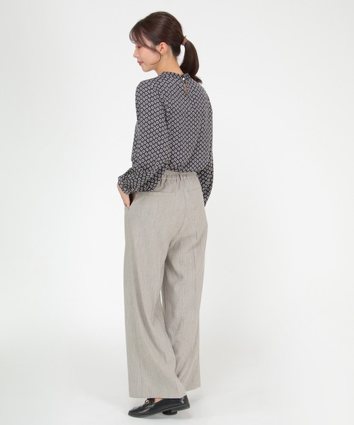 ikka(イッカ)の「ウーリッシュフラノワイドパンツ(その他パンツ・レディース・キャメル/グレー/ブラウン/ブラック/ダークグリーン・L/M/S)」の11枚目の写真