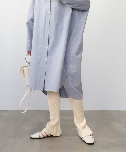 ＡＮＤＪ（アンドジェイ）の「【2022/AW】【ANDJMADE】バックスリットリブニットレギンスパンツ（その他パンツ・レディース・ブラック/オフホワイト・M）」の16枚目の写真