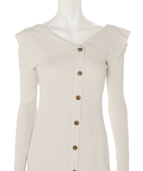 MERCURYDUO（マーキュリーデュオ）の「2WAYセーラーカラー釦付ニットワンピース（ワンピース・レディース・アイボリー/ブラック/レッド/パープル・SMALL/MEDIUM）」の19枚目の写真