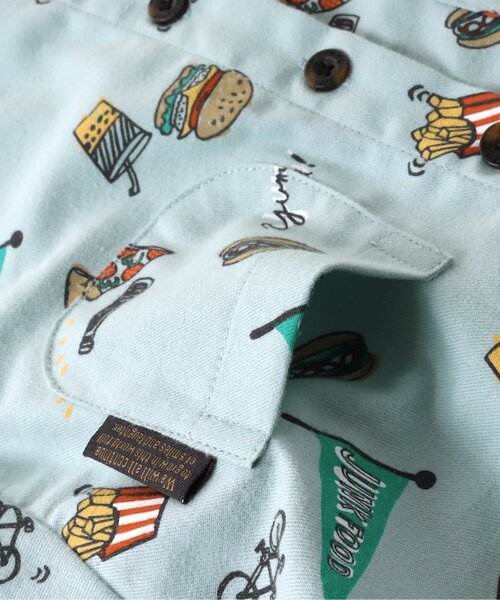 BREEZE(ブリーズ)の「スタンダード総柄シャツ(シャツ/ブラウス・キッズ・カモフラージュ/ブラウン/サックスブルー・110/100/80/130/140/120/90)」の7枚目の写真