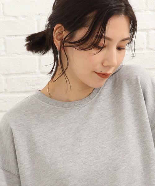 SHOO・LA・RUE（シューラルー）の「◆ベーシックで着回せる！～シンプル裏毛スウェット～（スウェット・レディース・ブラック/グレー/カーキ/アイボリー/マスタード/ピンク系・02/03）」の7枚目の写真