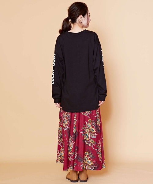 チャイハネ（チャイハネ）の「【チャイハネ】ラゾーラフラワープリントスカート（スカート・レディース・レッド/パープル/ブラック・FREE）」の21枚目の写真