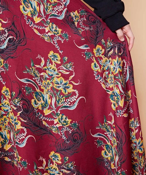 チャイハネ（チャイハネ）の「【チャイハネ】ラゾーラフラワープリントスカート（スカート・レディース・レッド/パープル/ブラック・FREE）」の22枚目の写真