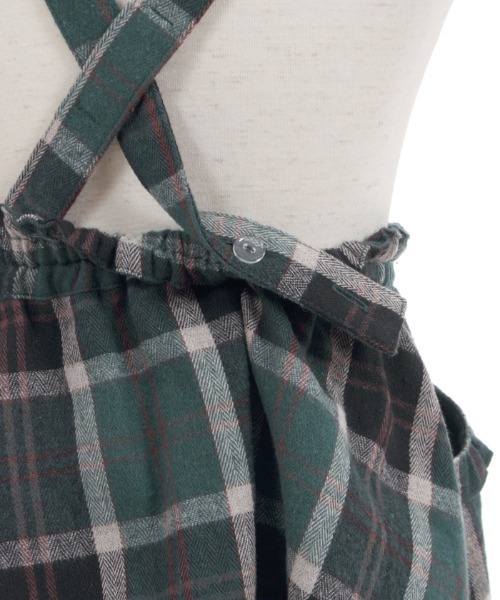 axes femme（アクシーズファム）の「サス付チェック柄フレアスカート（スカート・キッズ・ワイン/グリーン・MEDIUM/LARGE/X-LARGE/XX-LARGE/SMALL）」の9枚目の写真