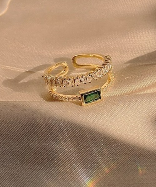 LAC-VERT（ラック・ヴェール）の「グリーンクリスタルリング（リング・レディース・その他1/その他2・FREE）」の4枚目の写真