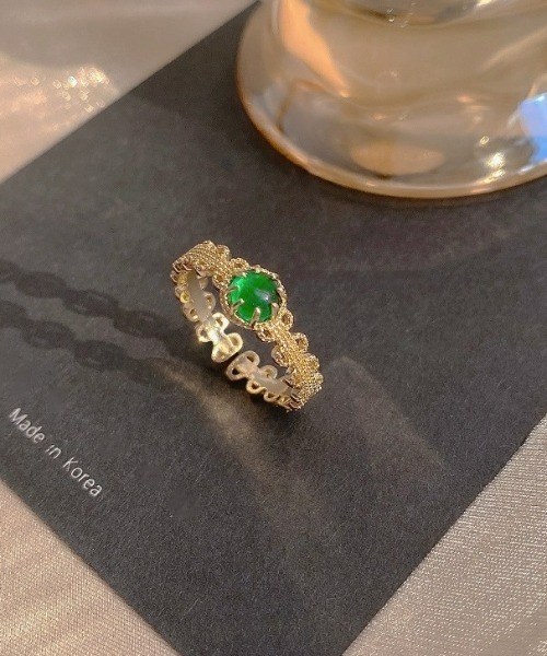 LAC-VERT（ラック・ヴェール）の「グリーンクリスタルリング（リング・レディース・その他1/その他2・FREE）」の6枚目の写真