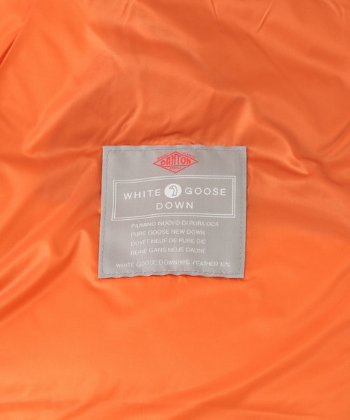 DANTON（ダントン）の「DANTON　DOWN VEST（ダウンベスト・レディース・ブラック/ベージュ/オレンジ・MEDIUM）」の21枚目の写真
