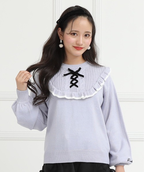 PINKHUNT（ピンクハント）の「PINKHUNT 前身フリルニット 7713K