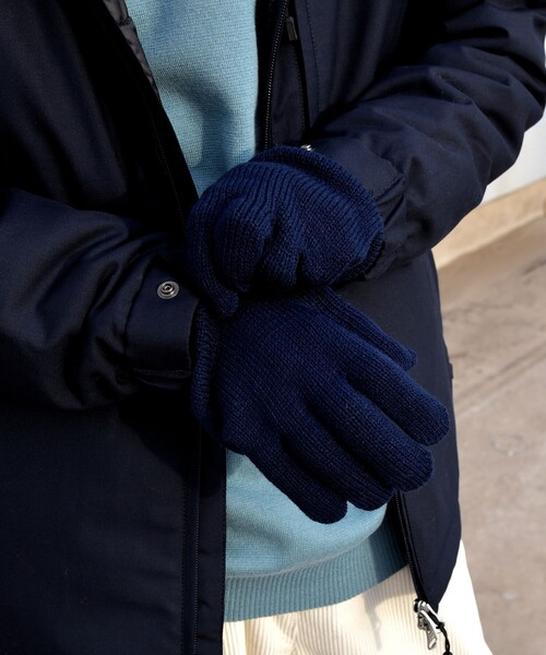 SHIPS any(シップス エニィ)の「NEWBERRY KNITTING:ショート ニット グローブ 手袋(手袋・メンズ・ブラウン/ブラック/パープル/ネイビー/オリーブ/ブルー・ONE SIZE)」の5枚目の写真