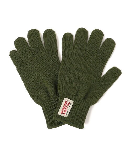 SHIPS any(シップス エニィ)の「NEWBERRY KNITTING:ショート ニット グローブ 手袋(手袋・メンズ・ブラウン/ブラック/パープル/ネイビー/オリーブ/ブルー・ONE SIZE)」の4枚目の写真