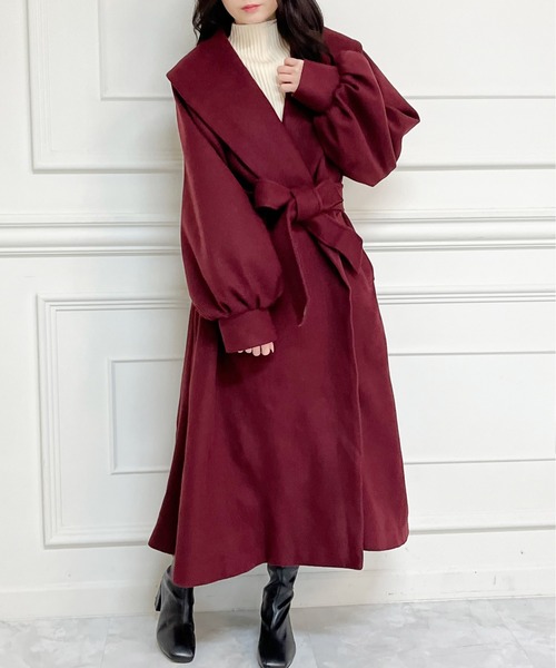 MIIA（ミーア）の「ショールカラーロングコート（その他アウター