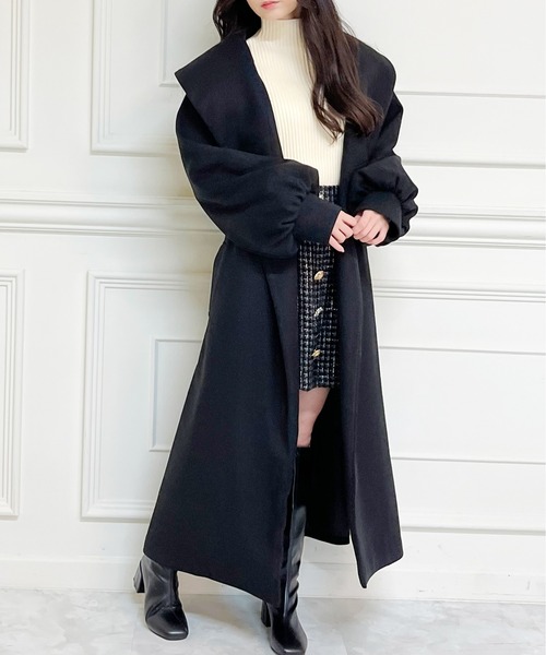 MIIA（ミーア）の「ショールカラーロングコート（その他アウター