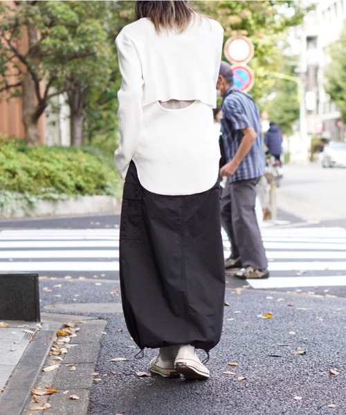 GUNG HO（ガンホー）の「GUNG HO / ガンホー SUSPENDER SKIRT サスペンダースカート（スカート・レディース・ブラック/オレンジ/オリーブ・ONE SIZE）」の11枚目の写真