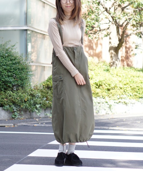 GUNG HO（ガンホー）の「GUNG HO / ガンホー SUSPENDER SKIRT サスペンダースカート（スカート・レディース・ブラック/オレンジ/オリーブ・ONE SIZE）」の20枚目の写真