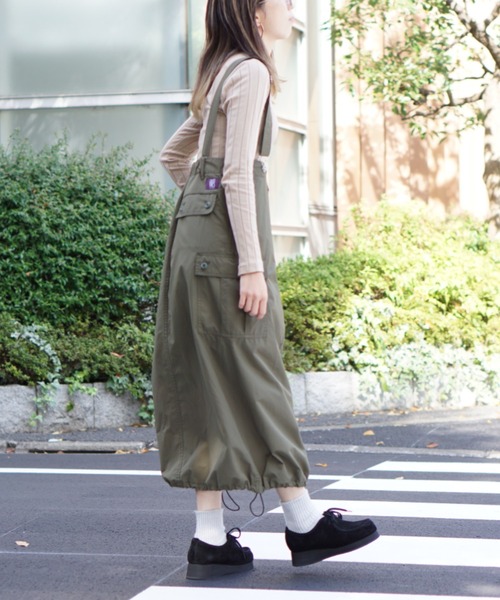 GUNG HO（ガンホー）の「GUNG HO / ガンホー SUSPENDER SKIRT サスペンダースカート（スカート・レディース・ブラック/オレンジ/オリーブ・ONE SIZE）」の21枚目の写真