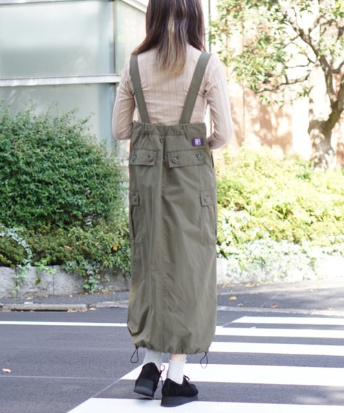 GUNG HO（ガンホー）の「GUNG HO / ガンホー SUSPENDER SKIRT サスペンダースカート（スカート・レディース・ブラック/オレンジ/オリーブ・ONE SIZE）」の22枚目の写真