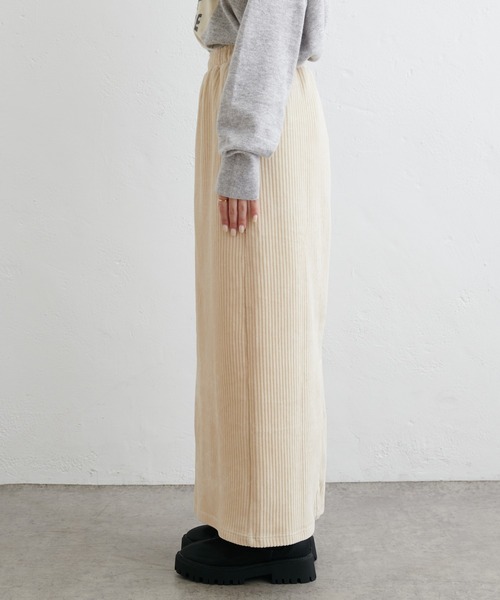PUAL CE CIN（ピュアルセシン）の「カットソーコールスカート（スカート・レディース・ブラック/アイボリー/ライトグレー・FREE）」の16枚目の写真