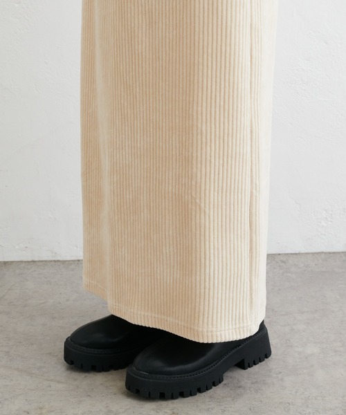 PUAL CE CIN（ピュアルセシン）の「カットソーコールスカート（スカート・レディース・ブラック/アイボリー/ライトグレー・FREE）」の7枚目の写真