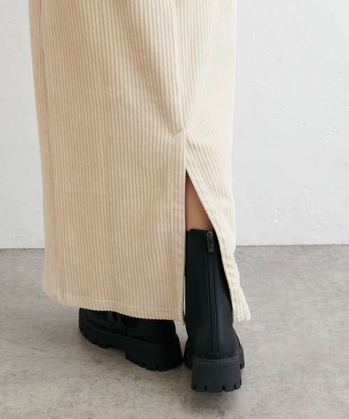 PUAL CE CIN（ピュアルセシン）の「カットソーコールスカート（スカート・レディース・ブラック/アイボリー/ライトグレー・FREE）」の19枚目の写真