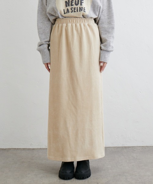 PUAL CE CIN（ピュアルセシン）の「カットソーコールスカート（スカート・レディース・ブラック/アイボリー/ライトグレー・FREE）」の13枚目の写真