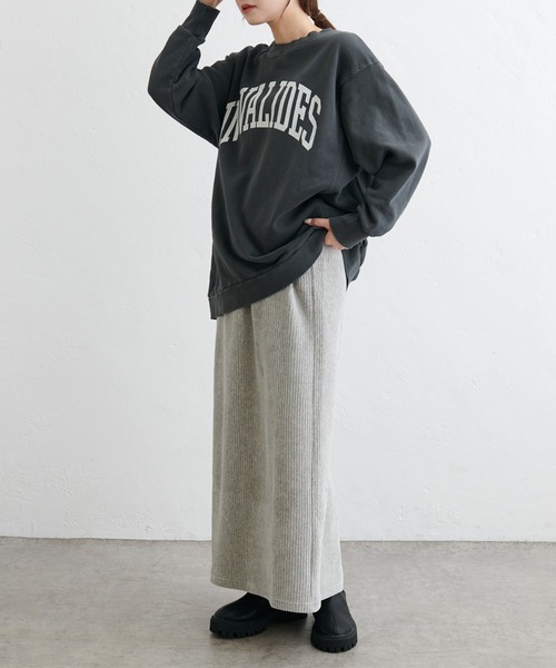 PUAL CE CIN（ピュアルセシン）の「カットソーコールスカート（スカート・レディース・ブラック/アイボリー/ライトグレー・FREE）」の22枚目の写真