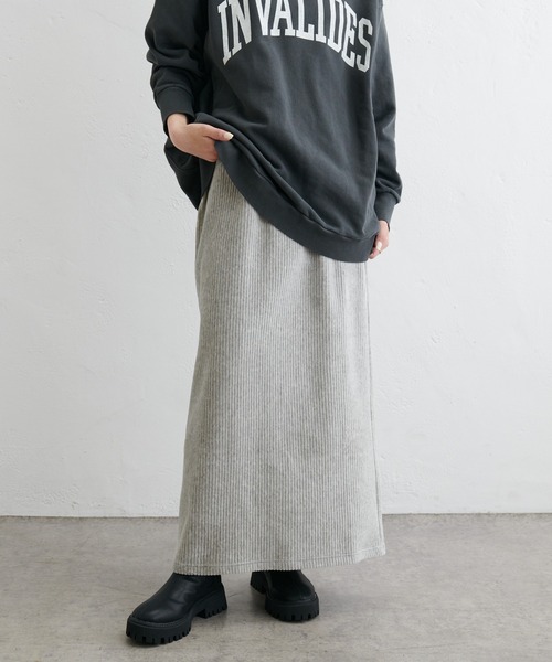 PUAL CE CIN（ピュアルセシン）の「カットソーコールスカート（スカート・レディース・ブラック/アイボリー/ライトグレー・FREE）」の20枚目の写真