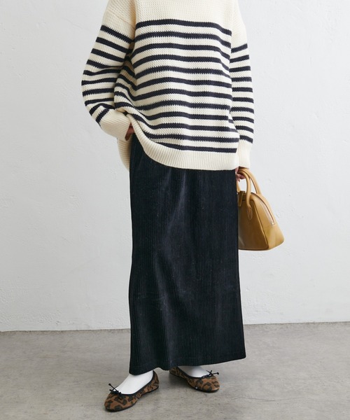 PUAL CE CIN（ピュアルセシン）の「カットソーコールスカート（スカート・レディース・ブラック/アイボリー/ライトグレー・FREE）」の18枚目の写真