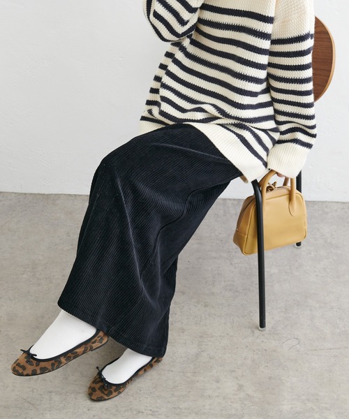 PUAL CE CIN（ピュアルセシン）の「カットソーコールスカート（スカート・レディース・ブラック/アイボリー/ライトグレー・FREE）」の15枚目の写真