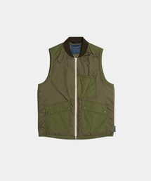 LAVENHAM(xn)MIXED FABRIC BOMBER GILET MENS / ~bNXt@ubN {o[W Y(xXg)
