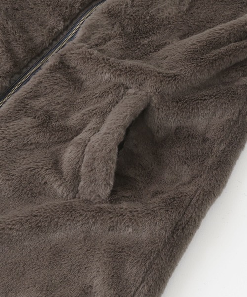 LE GLAZIK（ルグラジック）の「Le GLAZIK　リバーシブルエコファージップコート（MA-1・レディース・ダークブラウン/ライトブラウン・36）」の10枚目の写真