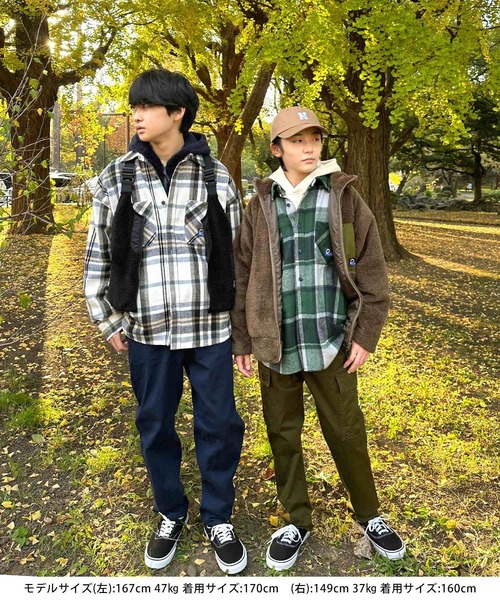 GLAZOS（グラソス）の「【Penfield】ボアジャケット（ブルゾン・キッズ・ホワイト/ブラウン/ブラック・160cm/150cm/140cm/170cm）」の18枚目の写真