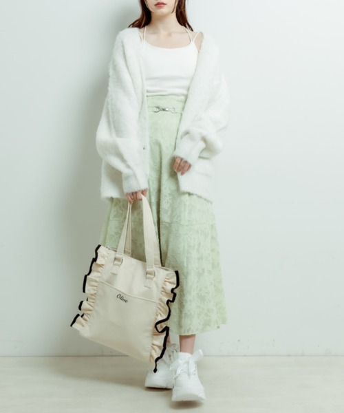 OLIVE des OLIVE（オリーブデオリーブ）の「【WEB限定］ミックス起毛カーディガン（カーディガン/ボレロ・レディース・ラベンダー/イエロー/ホワイト/ピンク/アイボリー・FREE）」の14枚目の写真