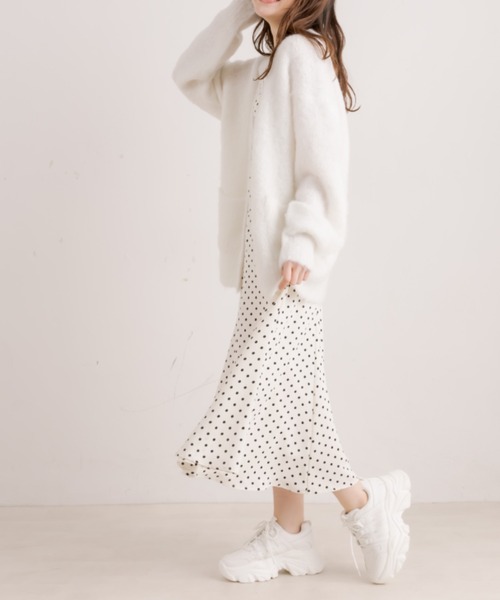 OLIVE des OLIVE（オリーブデオリーブ）の「【WEB限定］ミックス起毛カーディガン（カーディガン/ボレロ・レディース・ラベンダー/イエロー/ホワイト/ピンク/アイボリー・FREE）」の8枚目の写真