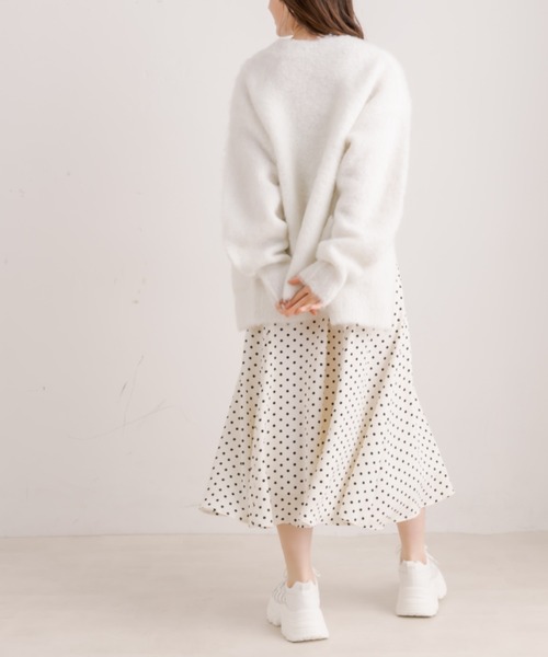 OLIVE des OLIVE（オリーブデオリーブ）の「【WEB限定］ミックス起毛カーディガン（カーディガン/ボレロ・レディース・ラベンダー/イエロー/ホワイト/ピンク/アイボリー・FREE）」の9枚目の写真